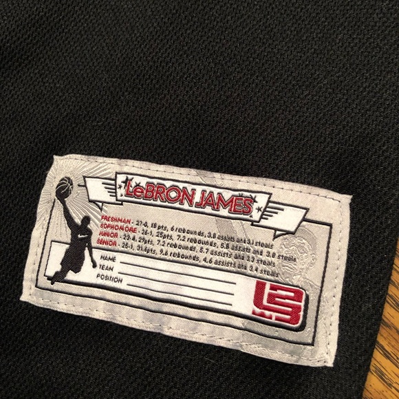 Lebron James Nike #23 "James" Basketball Jersey Original Men's Large L Cavaliers - Picture 2 of 5